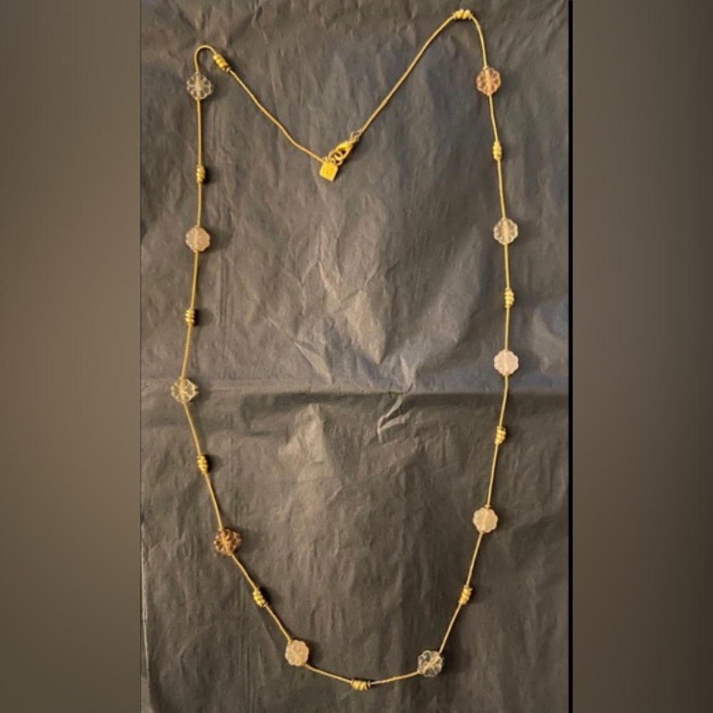Anne Klein Gold Tone Beaded Necklace